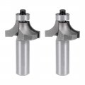 Router Bit 1 2 Shank 3 4 Inch Cutting Dia Round Over Corner Flutes Tungsten Steel For Woodworking Milling Cutter Tool 2pcs 