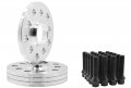 4 Pc Billet Aluminum 5x130 Mm Hub Centric Wheel Spacers 12 Thick  Black 14x1 5 Conical Lug Bolts For Porsche Vehicles 