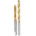 Tap And Drill Bit Set 1pcs M5 X 0 5 Metric Straight Flute Thread Screw Taps 4 5mm Twist Bits Titanium Coated Hss-6542 Tapping 