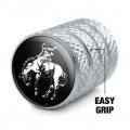 Bucking Bronco Illustration Valve Stem Caps For Tire Rim Wheel Aluminum