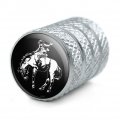 Bucking Bronco Illustration Valve Stem Caps For Tire Rim Wheel Aluminum