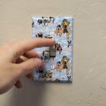 Dogs Puppies Club Pattern Plastic Wall Decor Toggle Light Switch Plate Cover 