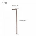 Uxcell T27 Anti Tamper Proof Torx Star Key Bit Wrench L-shape 5 71-inch Long Arm S2 Steel 4 Pcs