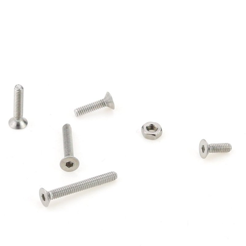 Metric M2 Hex Socket Flat Head Countersunk Bolts And Nuts Assortment Kit 304 Stainless Steel 210 Piece Set With Storage Case