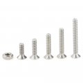 Hilitchi 210-piece Metric M2 Hex Socket Flat Head Countersunk Bolts Screw Nut Assortment Kit 304 Stainless Steel 