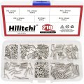 Metric M2 Hex Socket Flat Head Countersunk Bolts And Nuts Assortment Kit 304 Stainless Steel 210 Piece Set With Storage Case