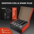 A-premium 8x Ignition Coil Pack And Iridium Spark Plugs Compatible With Ram 1500 Dakota Jeep Grand Cherokee 2008-2010 Commander