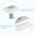 Uxcell Set Of 4 Solar Panel Mount Mid Clamps 35mm Aluminum Clamp System Install Accessories For Pv Mounting Bracket