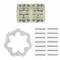 Caltric Front Differential Roll Cage Armature Plate Compatible With Polaris Ranger Crew 700 2008-2009