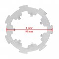 Caltric Front Differential Roll Cage Armature Plate Compatible With Polaris Ranger Crew 700 2008-2009