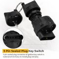 Ignition Key Switch 4 Position 5 Pin Sealed For Polaris Ranger-1000-xp 2022-2024 Rzr-900 2021-2024 Rzr-pro 2020-24