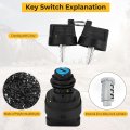 Ignition Key Switch 4 Position 5 Pin Sealed For Polaris Ranger-1000-xp 2022-2024 Rzr-900 2021-2024 Rzr-pro 2020-24