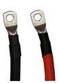 2 Awg Gauge Red Black Pure Copper Battery Inverter Cables Solar Rv Car Boat Ft 3 8 5 16 Lugs 