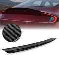 Oe-style Rear Car Trunk Lid Spoiler Wing Compatible With Sonata 2020-2022 Glossy Black Real Carbon Fiber