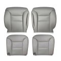 Leather Seat Covers For Chevy Tahoe Suburban Silverado And Gmc Sierra Yukon 1995 1999 Gray Custom Fit 4 Pack Replacement 