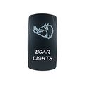 Laser Backlit White Rocker Switch Boar Lights 20a 12v On Off Led Light 