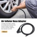 Uxcell Flexible 150cm 59 1 Tire Valve Connect Pipe Air Inflator Extension Rubber Hose Vent For Car Motorbike Metal Plastic