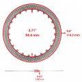 Caltric Clutch Friction Steel Plates Gasket Compatible With Yamaha Moto-4 Yfm250 1989 1990 1991