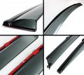 Clip-on Type Smoke Window Visor With Black Trim Fits For 2017-2020 Hyundai Elantra Sedan