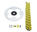 Fits Honda Trx250r 250r 520-96 Yellow O Ring Chain Sprocket Silver 12 39 