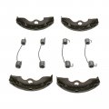 Carbpro Front Brake Shoes Springs Pins Fit For Honda Trx 200 Fourtrax 250 Recon 300 2wd 