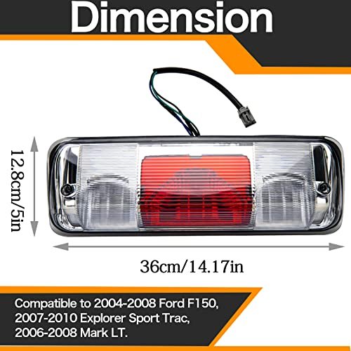 Third Brake Light High Mount 923-237 Ford F150 For 2004-2008 3rd 2007-2010 Explorer Sport Trac 2006-2008 Lincoln Mark Lt