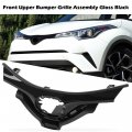 G-plus Front Upper Bumper Grille Assembly Gloss Black Compatible With Toyota Chr 2018-2019 53112f4010 53111f4901 53111f4010