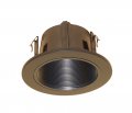 4 Inches Phenolic Stepped Baffle Trim For Line Voltage Recessed Light- Black -fit Halo Juno 