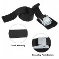 X Autohaux 2 Pcs Tie Down Straps 400kg Load Capacity Lashing Strap 9 8 1 Adjustable Zinc Alloy Cam Buckle Cinch For Cargo