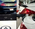 Cuztom Tuning Fits For 2007-15 G35 G37 Q40 Sedan Carbon Fiber Jdm Duckbill Highkick Style Rear Trunk Spoiler