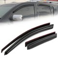 4pcs Carbon Fiber Pattern Window Visors For 2004 2015 Nissan Armada Infiniti Qx56 Glossy Black Rain Guards And Sun Air Side 