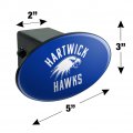 Hartwick College Hawks Logo Oval Tow Hitch Cover Trailer Plug Insert 2