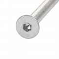 Uxcell M5x65mm 304 Stainless Steel Countersunk Flat Head Hex Socket Screws Din7991 20pcs