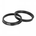 X Autohaux 4pcs Plastic 73 1mm Od To 65 Id Car Hub Centric Rings Wheel Bore Center Spacer Black