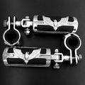 Eagle Hawk Shape 1 1-1 4 Highway Stiletto 4475 Foot Pegs Clamps For Honda Goldwing Gl1800 1500 1100 1200 Chrome Body Black