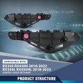 Pit66 Front Bumper Retainer Bracket Driver Passenger Side For Lx Rx350 Rx450h 2016-2022 Fit Rx450hl Rx350l 2018-2022 525350e070