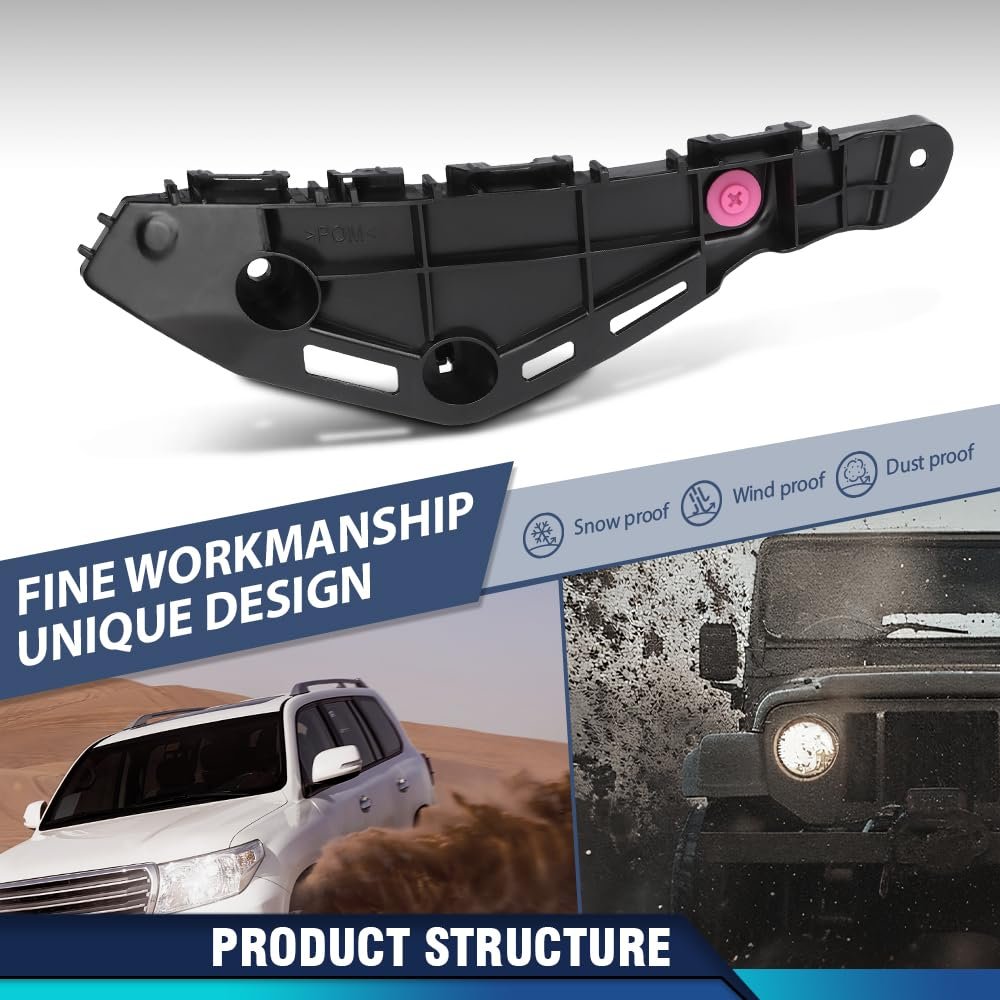 Front Bumper Retainer Bracket Driver Passenger Side For Lx Rx350 Rx450h 2016-2022 Fit Rx450hl Rx350l 2018-2022 525350e070