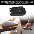 Key Shell Caseless Entry Remote Key Fob Replacement For Chevrolet Spark 2013-2015 3 Buttons A2gm3afus03