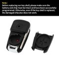 Key Shell Caseless Entry Remote Key Fob Replacement For Chevrolet Spark 2013-2015 3 Buttons A2gm3afus03