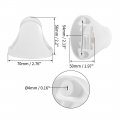 Uxcell Shower Head Holder Adjustable Abs Wall-mounted Handheld Bracket White 70x50x56mm