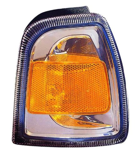 Passenger Side Turn Signal Light 330-1506r-ac Replacement Right Marker Assembly Yellow Led Waterproof Polished Finish