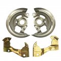 Disc Brake Caliper Brackets Backing Plates Dust Shields For Gm 1964-1972 A Body