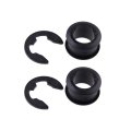 Letaosk 2set Black Automatic Transmision Shifter Cable Bushing Kit Compatible For Toyota Corolla 2003-2008 33820-02370b 