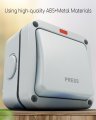 Waterproof Wall Push Button Release Switch Garage Door Opener Surface Mounted Fit For Automatic Gate Access Control System And