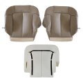 Driver And Passenger Side Bottom Replacement Leather Seat Covers Foam Cushion Med Tan For Chevy Silverado 1500 2500 1999 2000 