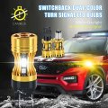 3157 3457 4157 Switchback Led Bulbs Dual Color Amber Turn Signal And 6000k White Parking Drl Lights Canbus Error Free T25 2