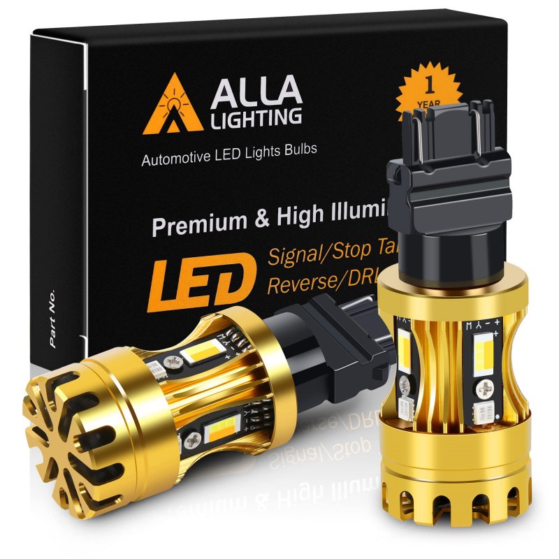 3157 3457 4157 Switchback Led Bulbs Dual Color Amber Turn Signal And 6000k White Parking Drl Lights Canbus Error Free T25 2