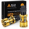 Alla Lighting 3457 4157 3157 Switchback Led Bulbs Dual-color Amber Yellow Turn Signal Lights 6000k White Parking Light Drl A 