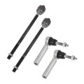 4pcs Front Inner Outer Tie Rod Ends Kit Suspension Steering End For Chevrolet Silverado 1500 Suburban Tahoe Drag Link No 