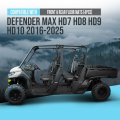 Tpe Front Floor Mat Pad Liners For Can Am Defender Max Hd7 Hd8 Hd9 Hd10 2016 2025 All Weather Protection 1st Row Cargo Mats 4